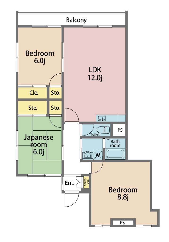 ＫＩＷＩ川内 間取り