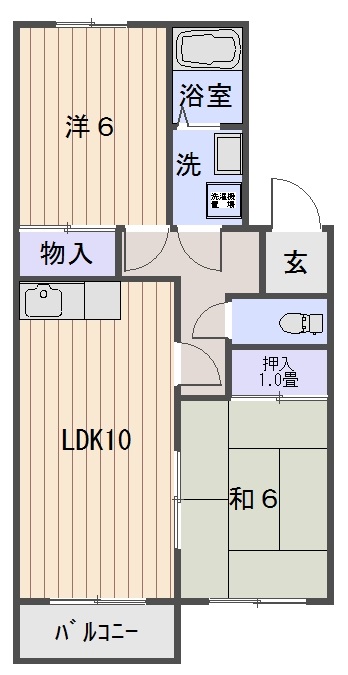 セジュール濱田Ⅲ 間取り