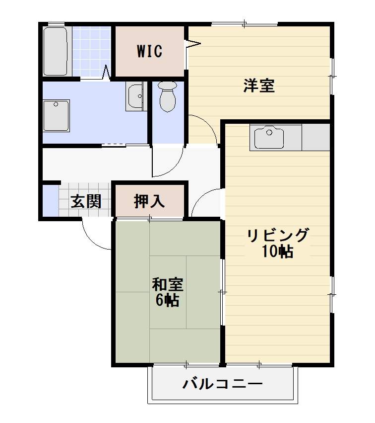 フォブールタウン須崎 間取り