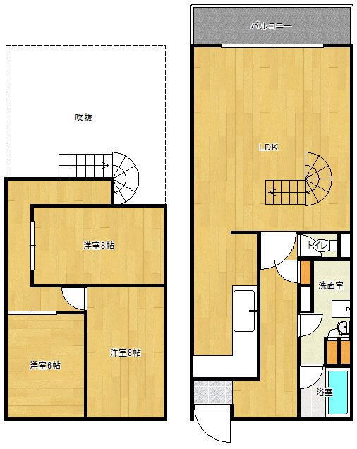 ＣＵＢＥ２１ 間取り