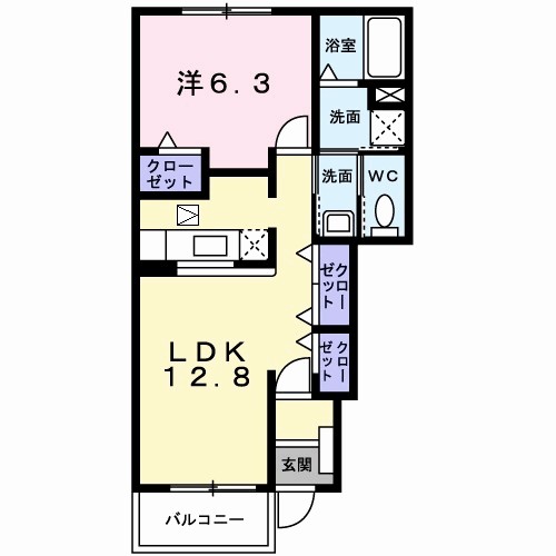アンジェリカ　Ａ 間取り