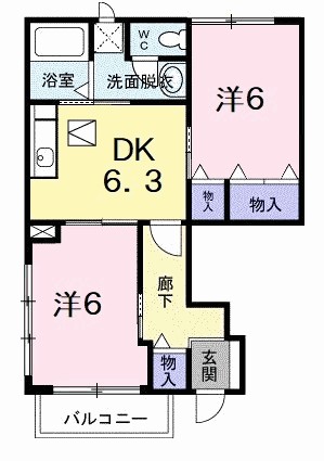 グランディール　Ｈ 間取り