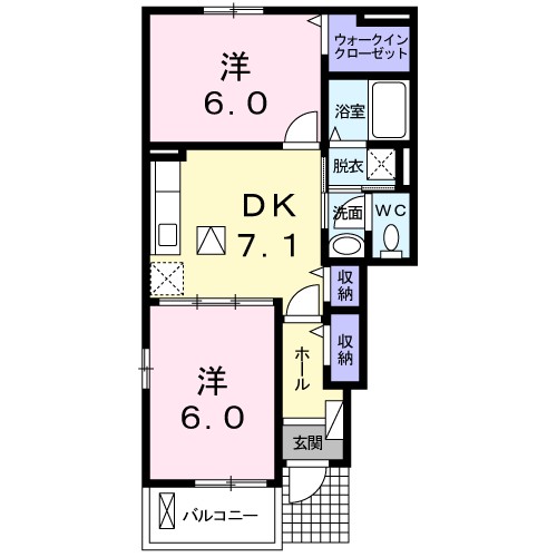 クレセント　Ⅰ 間取り