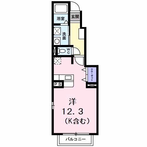 シャン・ド・フルール　Ｂ 間取り