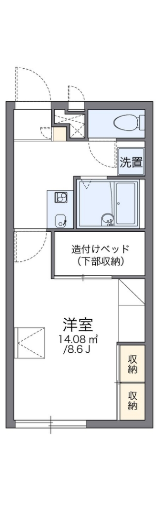 レオパレスしゃんぶる徳島 間取り