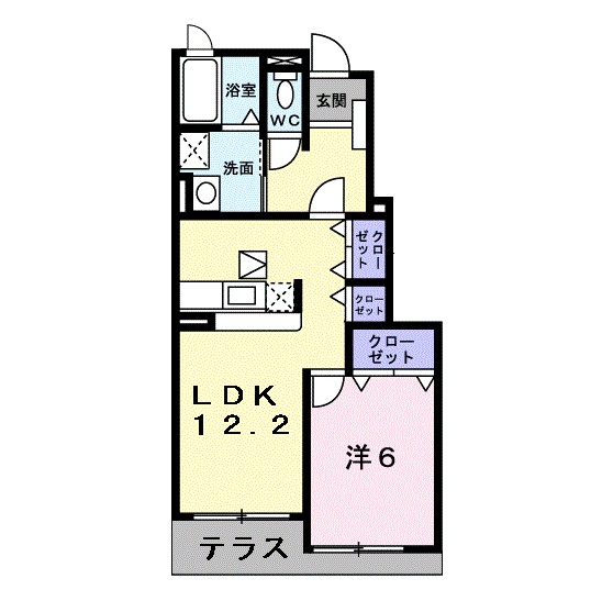 ヒルズ住吉　Ａ 間取り