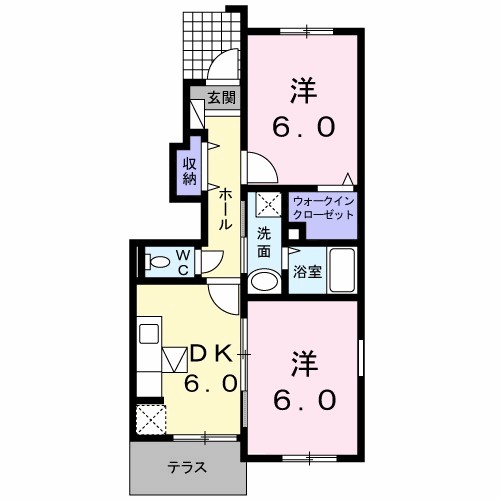 ベル　フルーヴ　Ａ 間取り
