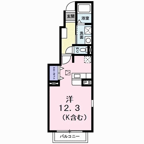 シャン・ド・フルール　Ｂ 間取り