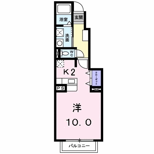 シャン・ド・フルール　Ｂ 間取り