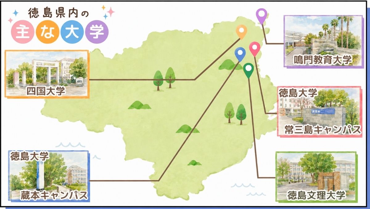 徳島県内の主な大学